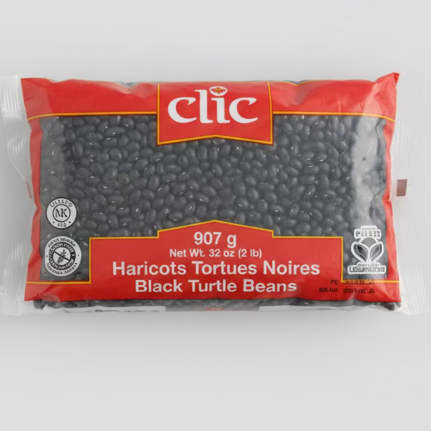 Haricots tortues noires clic 907g