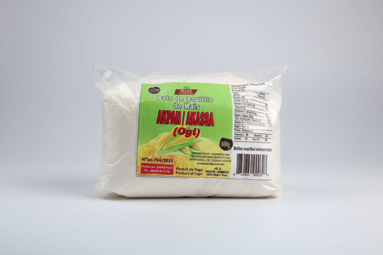 Pate de bouilli de mais/Akassa 800g