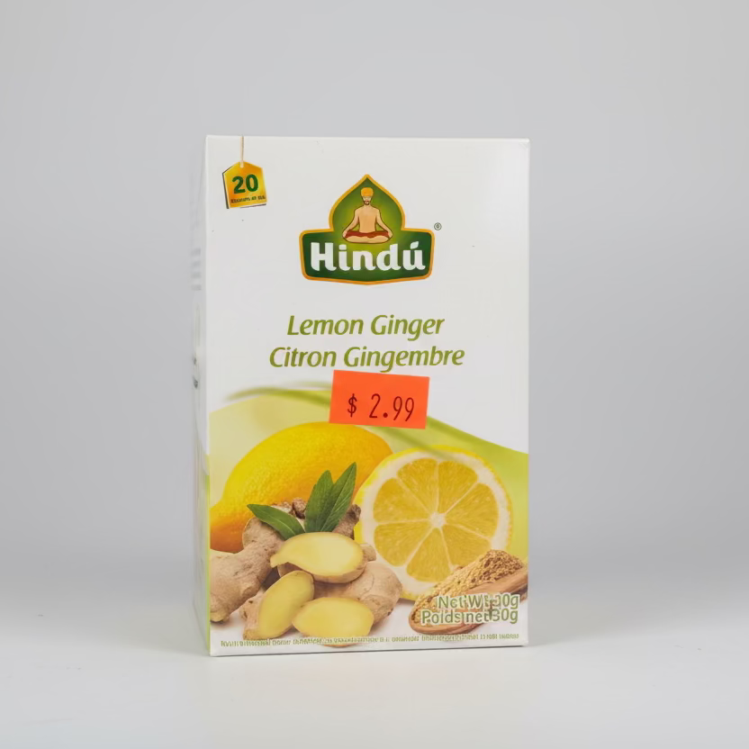 Tisane citron & gingembre Hindu 20 sachets