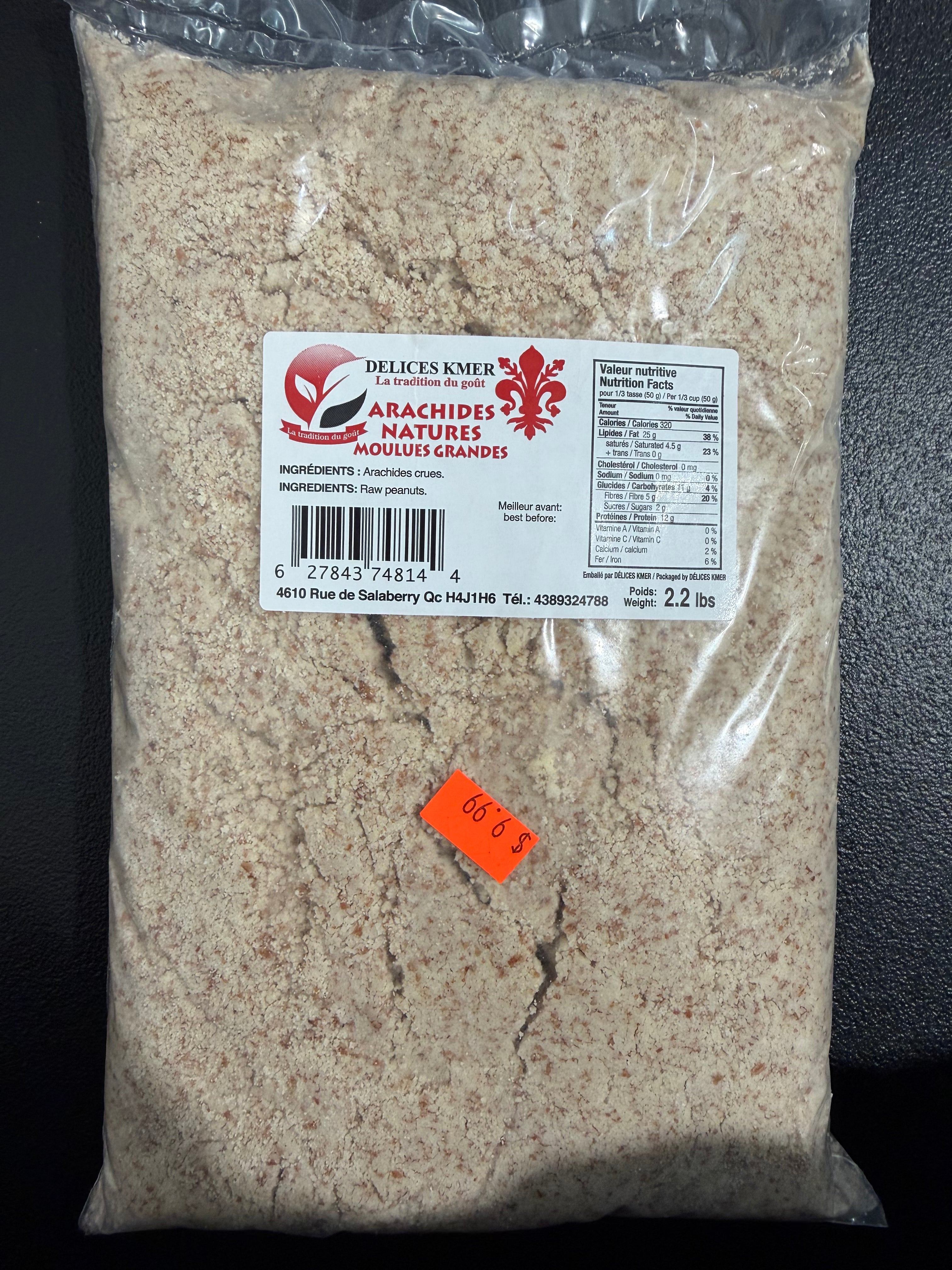arachides moulues 2.2lbs