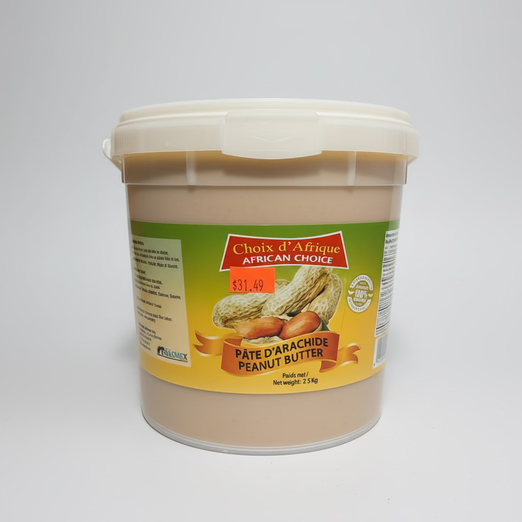 Pâte d'arachides Choix d'afrique 2,5kg